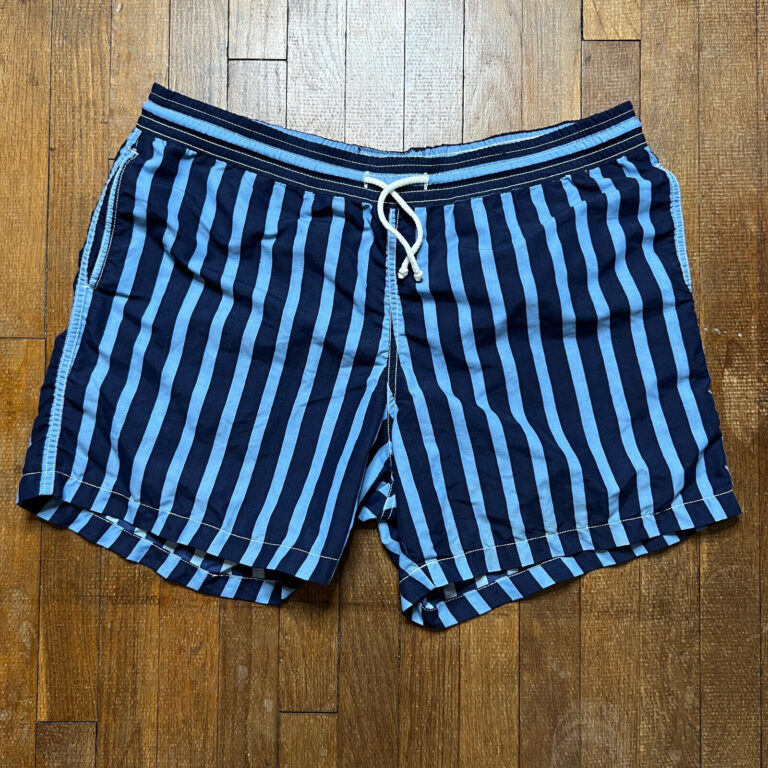Read more about the article Vilebrequin Blue Pinstripe Swim Trunks Shorts 7″ Inseam 2XL READ