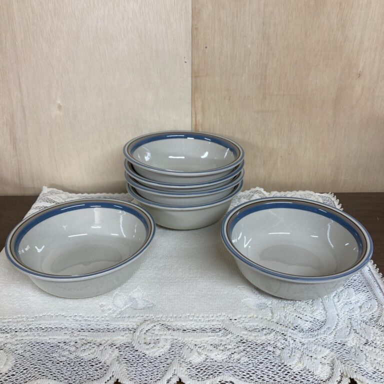 Read more about the article Arabia of Finland Uhtua Stoneware SOUP CEREAL BOWLS Set Of 6