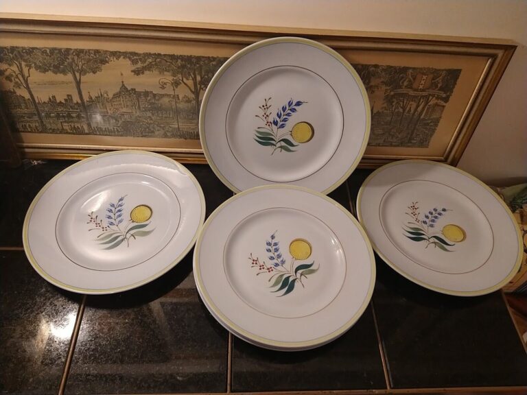 Read more about the article VTG Set Of 6 Arabia Finland Windflower Handpainted 10.5″ DINNER PLATES A