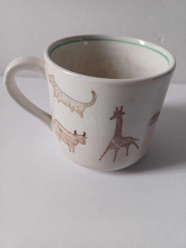 Read more about the article Arabia Animal Tea Coffee Cup Wildlife Decor Multicolor  6-9 Made in Finland
