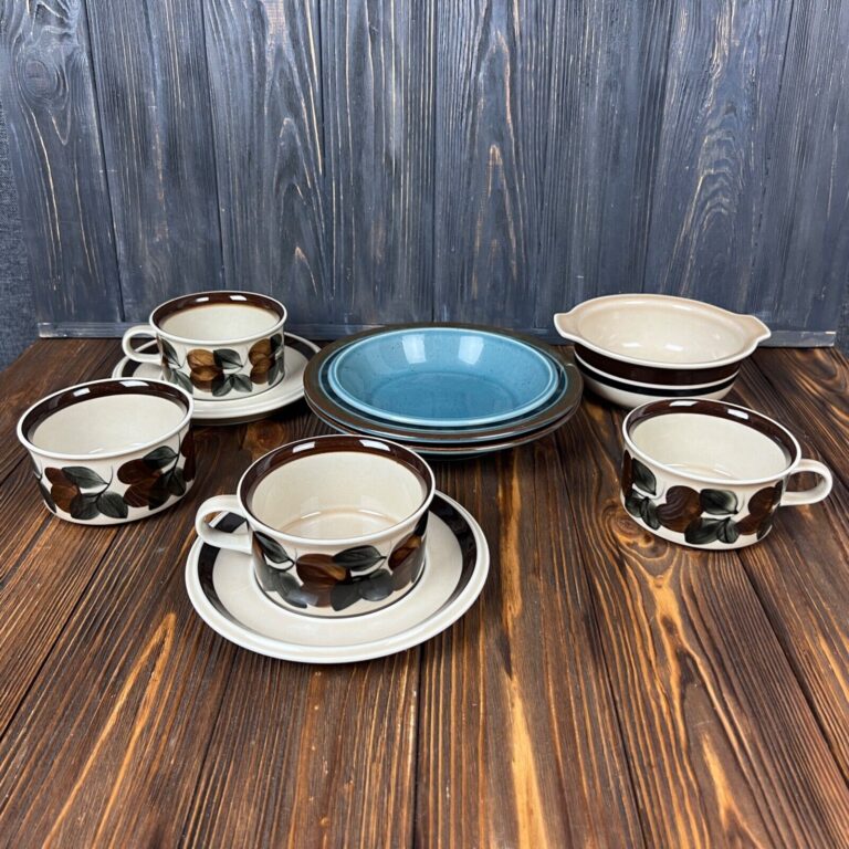 Read more about the article Arabia Finland Ruija Meri tea cup plate bowl Ceramics Set blue vintage