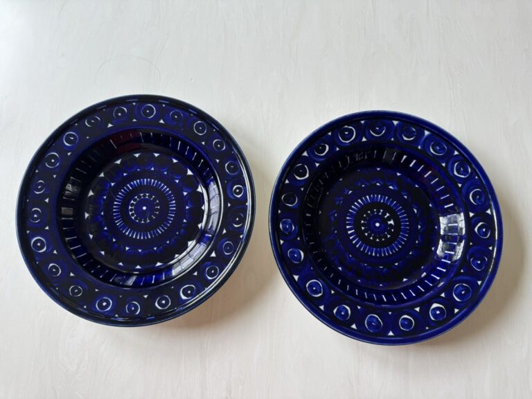 Read more about the article Set of 2 ARABIA FINLAND Valencia Procope Rimmed Soup Bowl 9″