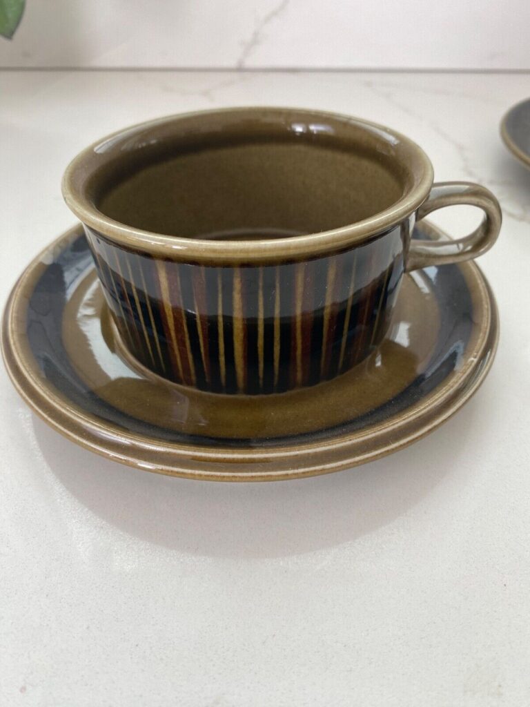 Read more about the article 1 Arabia Finland Gunvor Olin Gronqvist KOSMOS Pottery Cup and Saucer