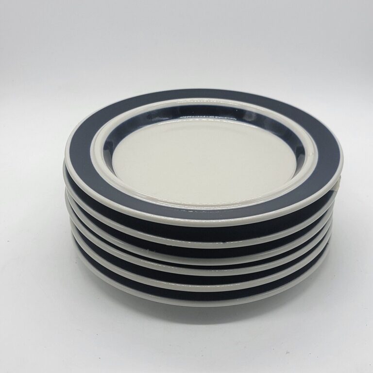 Read more about the article 8x Arabia Finland Anemone Blue Bread Plates 8″