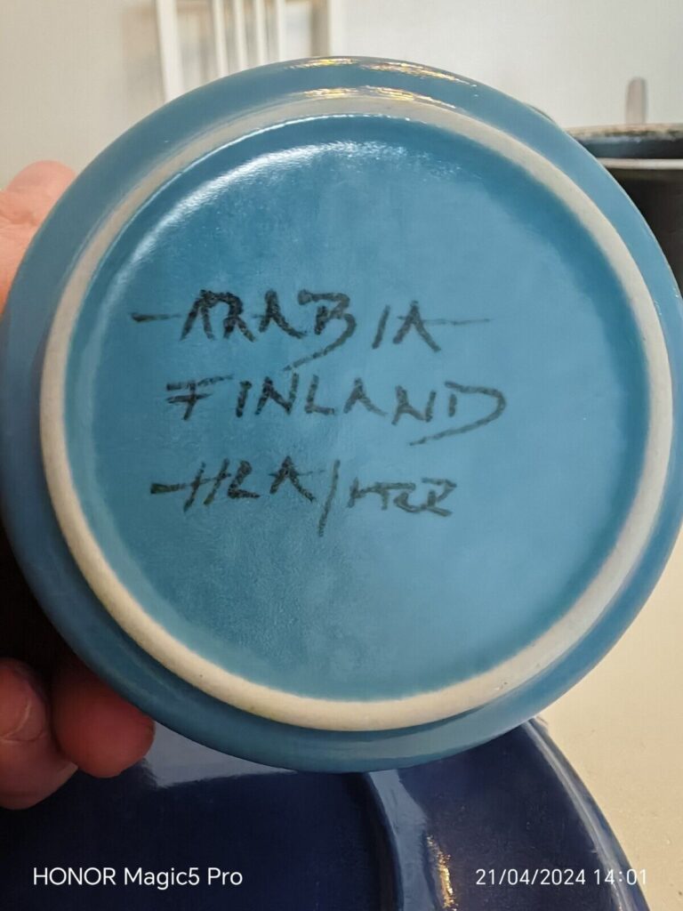 Read more about the article 2pcs Arabia Finland HLA mug and plate