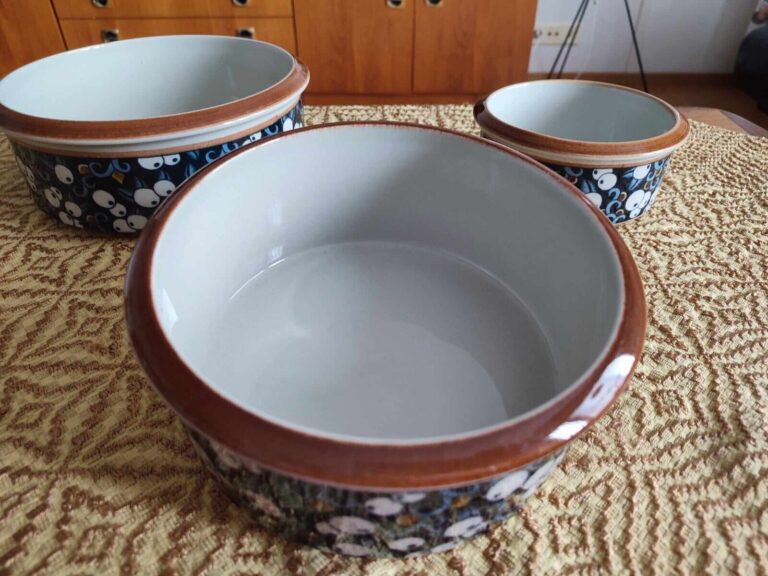 Read more about the article Arabia  Taika Blueberry middle size bowl  1970’s Finland