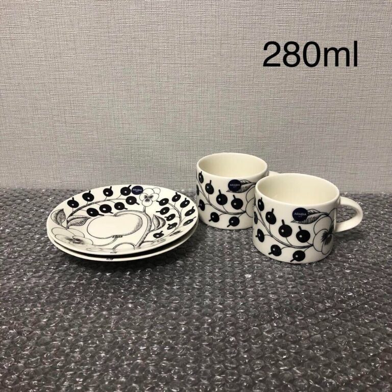 Read more about the article Arabia Paratiisi Black Cup Saucer 280ml Pair Set #3