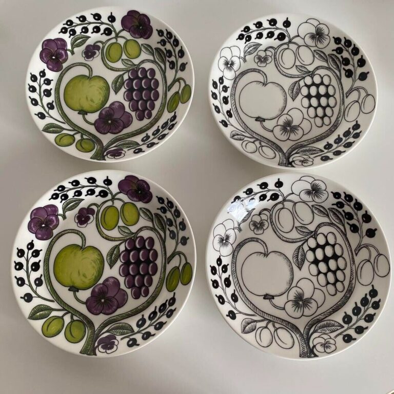 Read more about the article Arabia Paratiisi Black Purple Plate 21cm 4 Piece Set