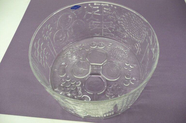 Read more about the article VTG MCM NUUTAJARVI 60s Iittalia “Flora” Botanical Glass Bowl Oiva Toika Finland