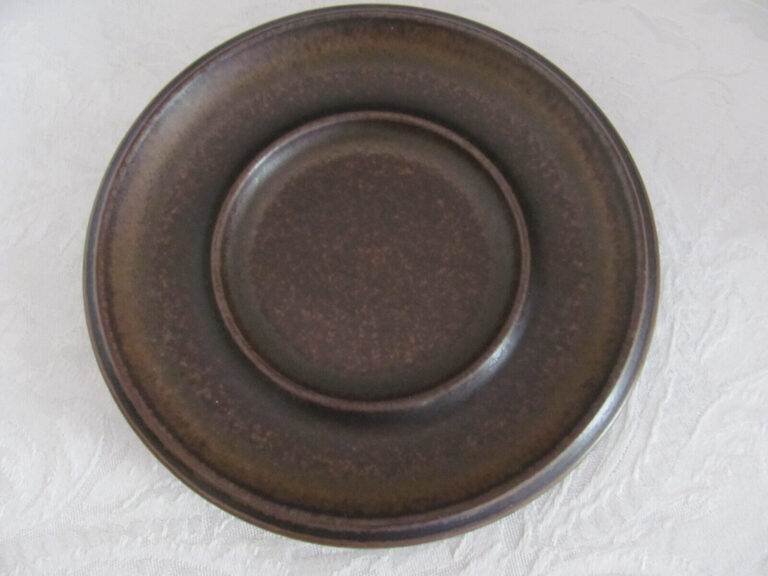 Read more about the article Arabia of Finland Ruska-Light and Dark Brown-5 3/4″ Saucer(s)- Up to 10 Avail