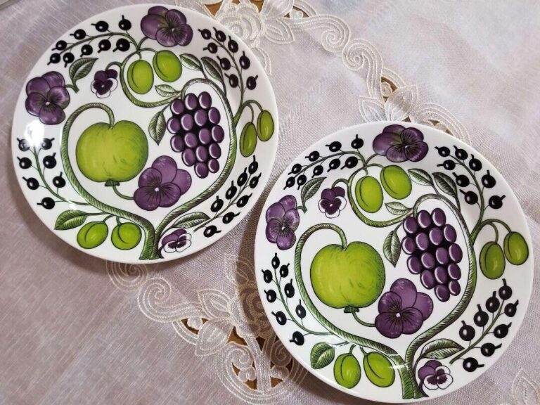 Read more about the article Arabia Paratiisi Purple Plate 26cm Pair Set #4