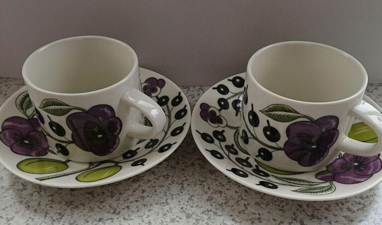 Read more about the article Arabia Paratiisi Purple Cup Saucer 280ml Pair Set #2