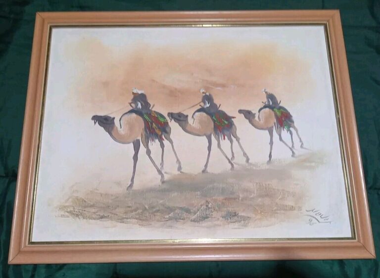 Read more about the article Three Camel Riders original artwork Acrylic