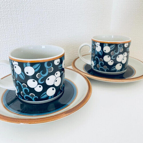 Read more about the article [Price reduced] Arabia Taika coffee cups  set of 2  Nordic vintage tableware