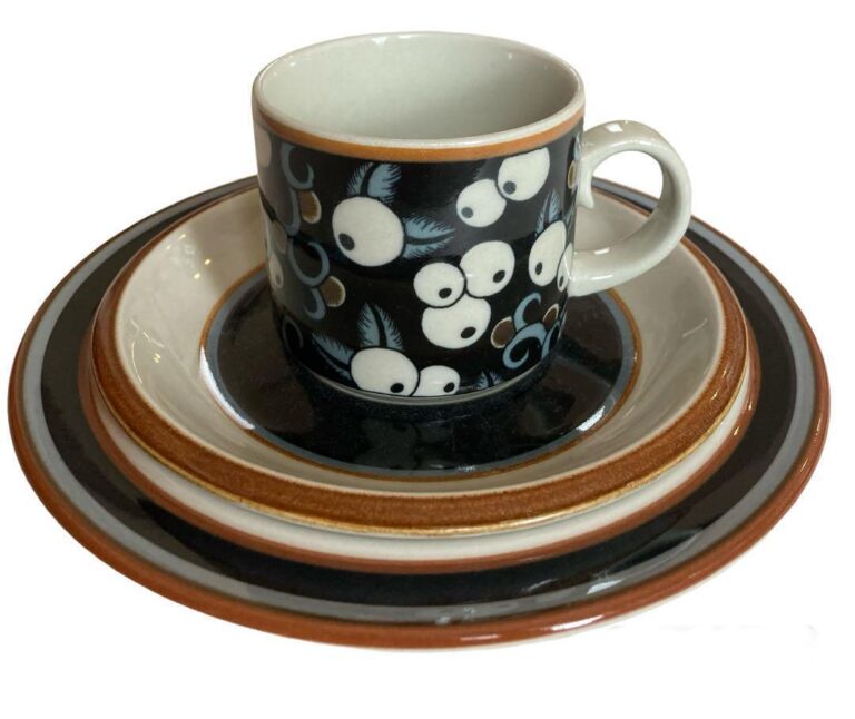 Read more about the article Scandinavian Vintage Taika Cup Saucer Plate Set Trio From Japan