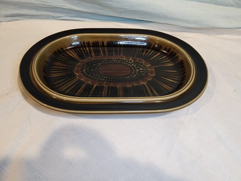 Read more about the article ARABIA FINLAND 1960’s Kosmos 14″ Serving Platter  NICE!