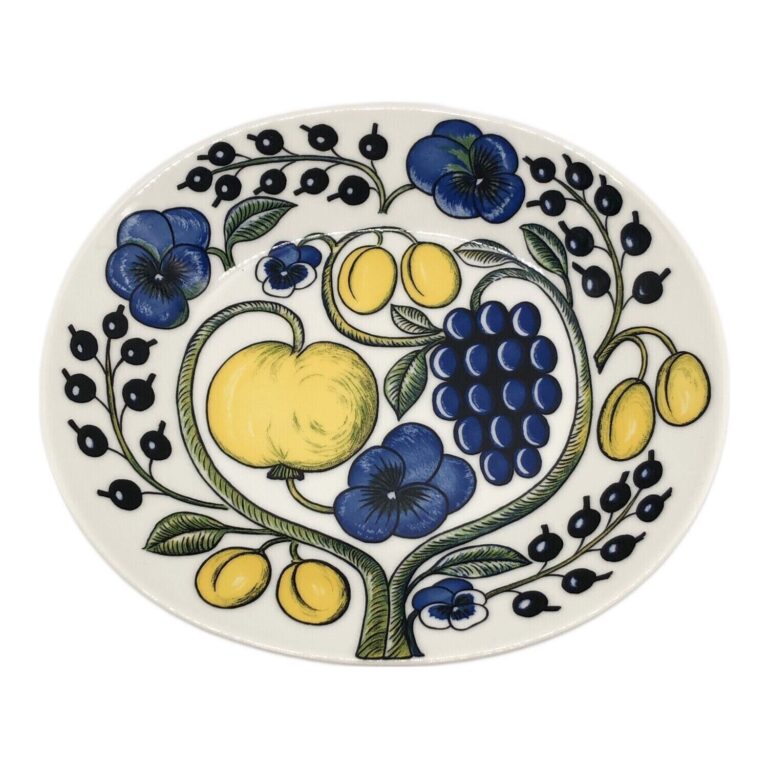 Read more about the article ARABIA Oval Deep Plate Paratiisi Series Multicolor Ceramic Pre-owned H1.6xW9.8