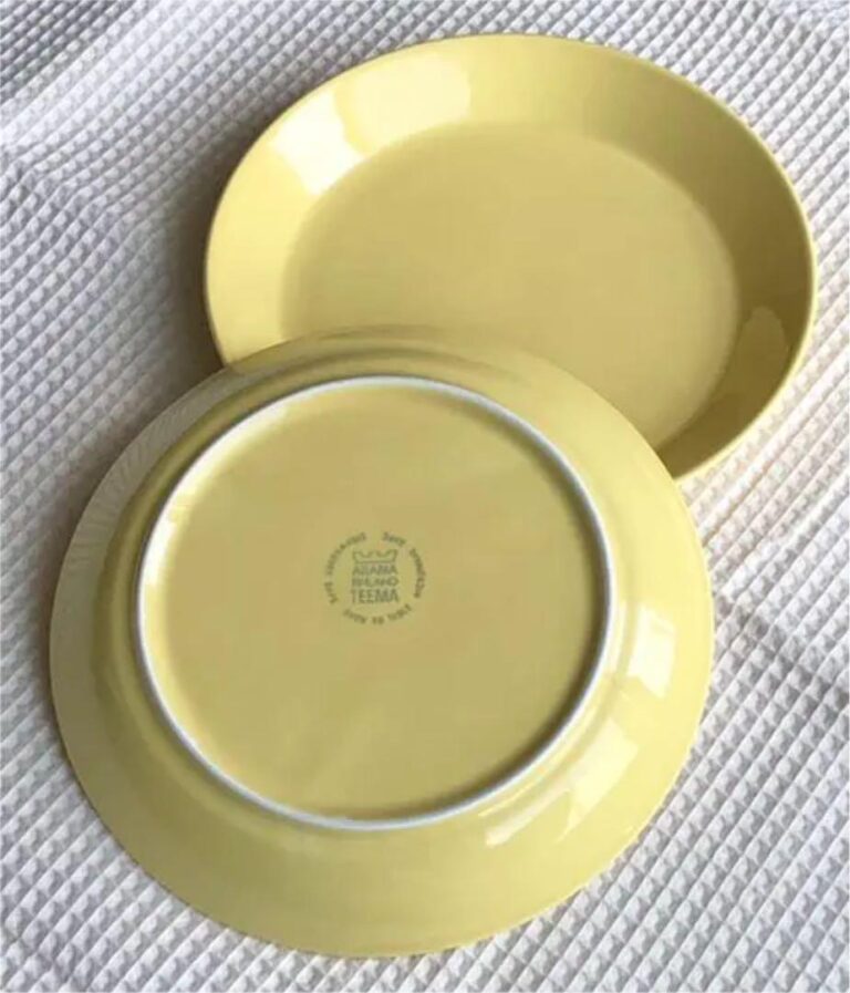 Read more about the article Old Logo Arabia Teema Yellow Plate 19cm Iittala Discontinued Product