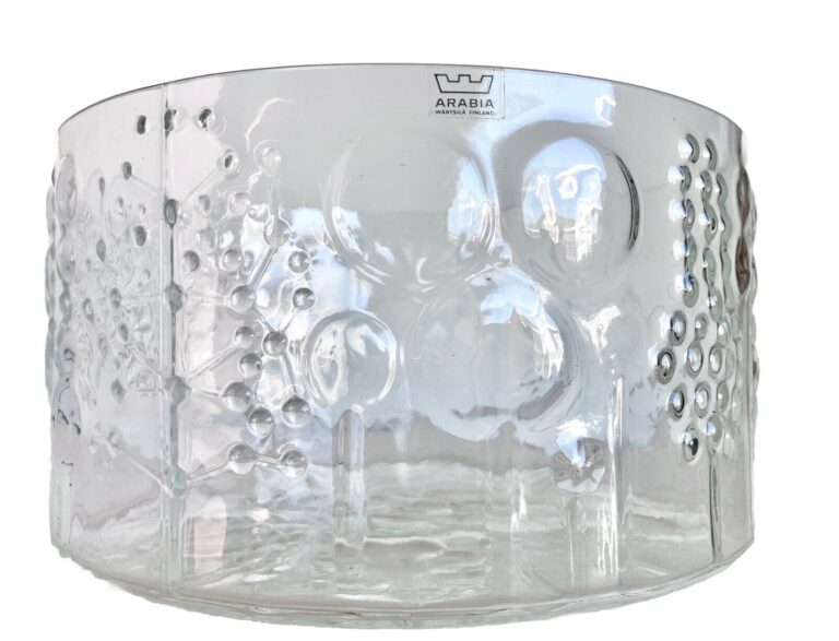 Read more about the article Arabia Finland Flower Flora Bowl Original Label Oiva Toikka 7.5″ Iitala Crystal