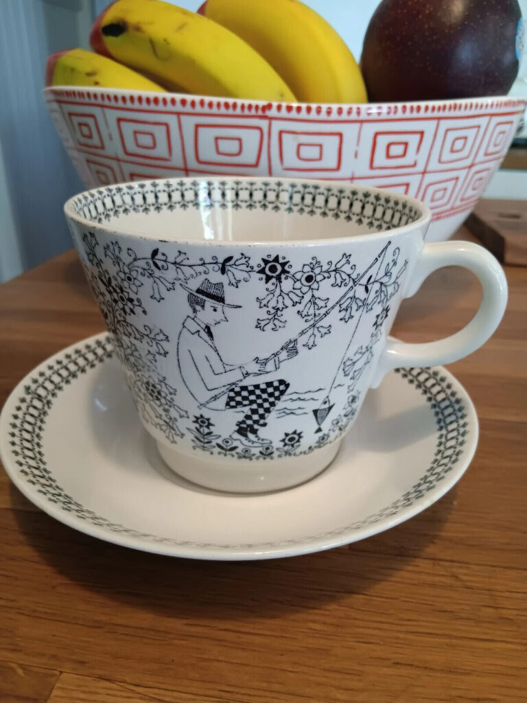 Read more about the article Arabia Finland  Emilia  Large Cup and Saucer.