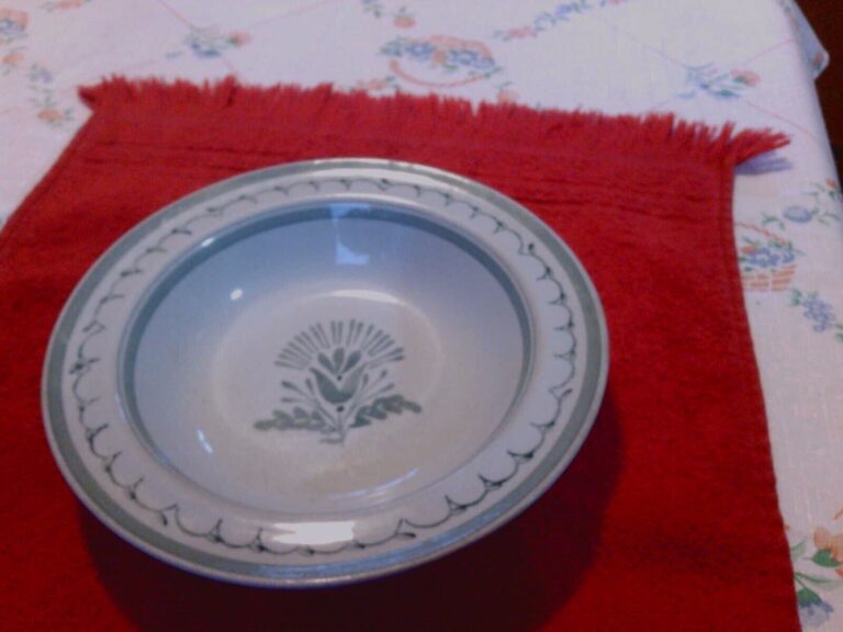 Read more about the article Arabia Finland Green Thistle 6 1/2″ Bowl Hand Painted