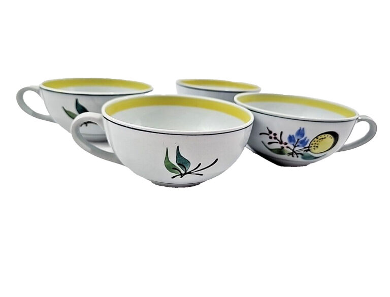 Read more about the article MCM Arabia Finland Windflower Tea Cup Flat C Set of 4