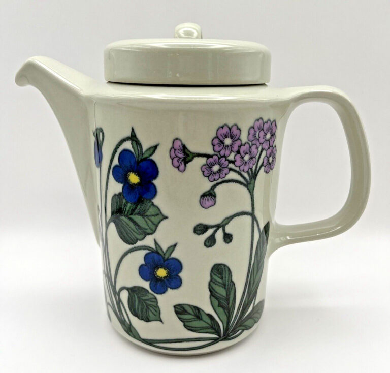 Read more about the article ARABIA FINLAND FLORA Coffee / Tea Pot Large With Lid MINT!