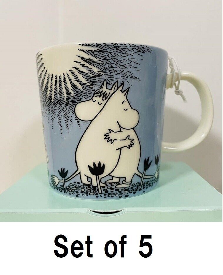 Read more about the article ARABIA Moomin Classic Mug 0.3L Love Blue set of 5 2024 NEW Japan limited