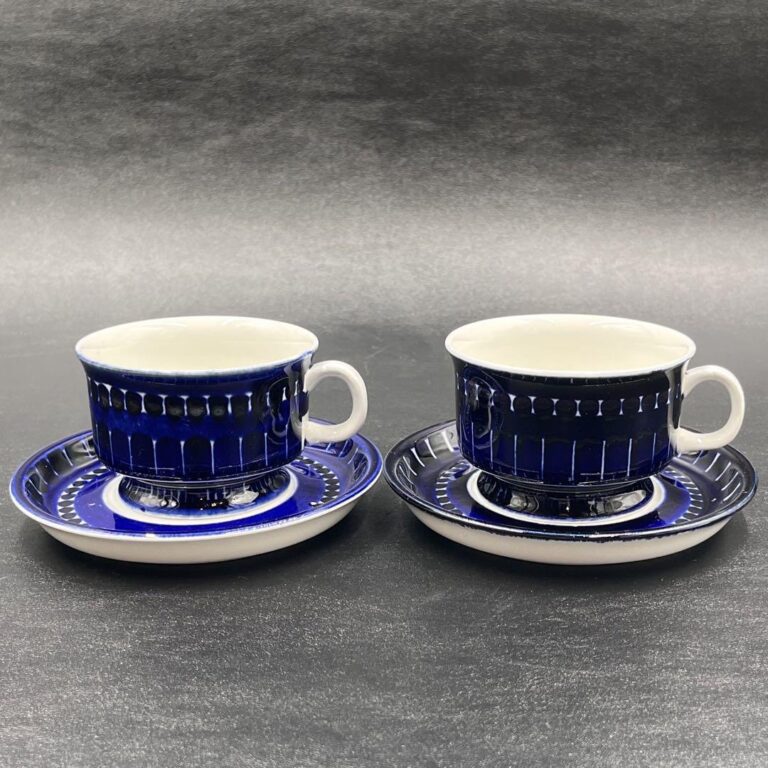 Read more about the article Arabia Valencia Demitasse CupandSaucer Set Of 2