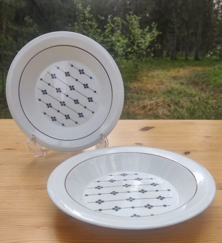 Read more about the article Arabia Finland  pair of “Kartano” soup dish  deep plate Esteri Tomula