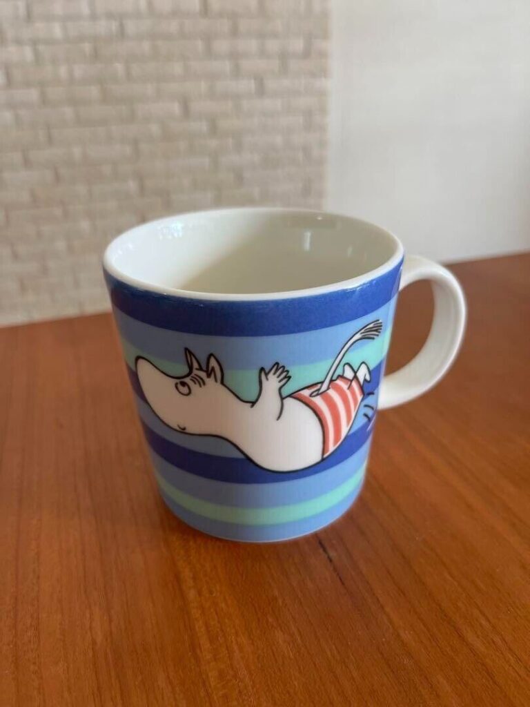 Read more about the article Arabia Finland Moomin Mug Dive Summer (2006) 0.3L Limited Seasonal Item USED