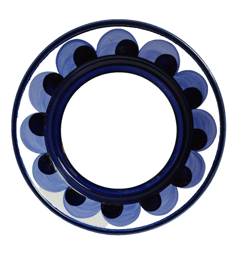 Read more about the article PAJU ARABIA FINLAND by Anja Jaatinen Winquist 10 1/4″ Blue DINNER PLATE MCM