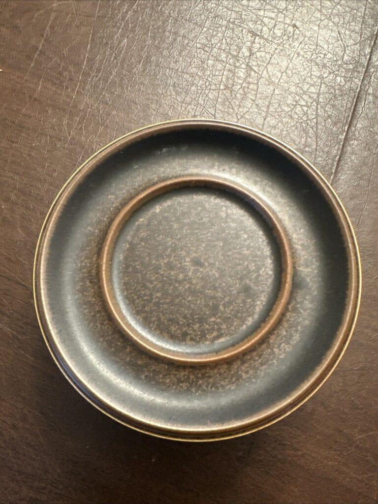 Read more about the article Vintage  Brown Ruska Arabia of Finland Saucer Plates 6.5 Inches. NEW