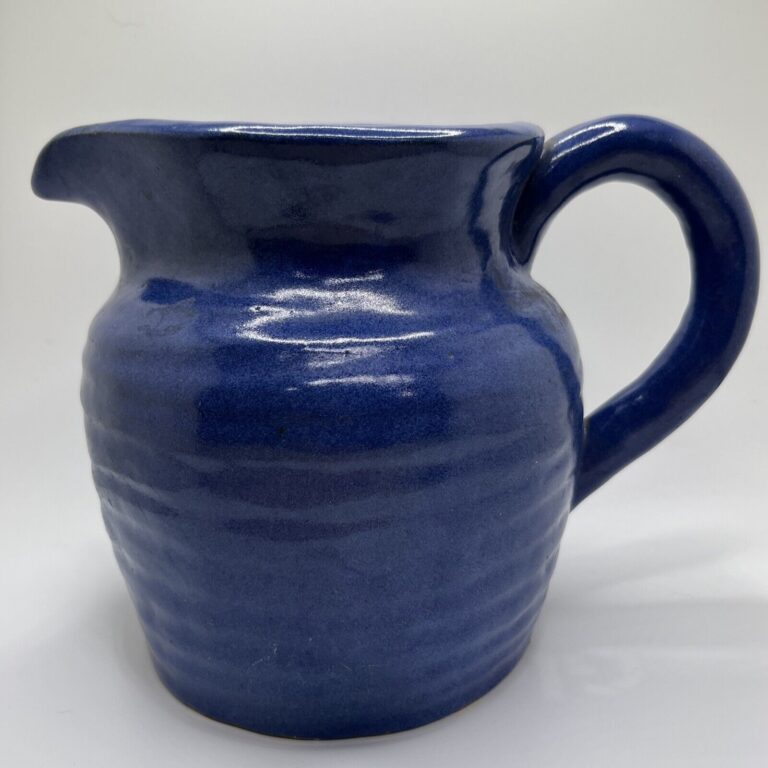 Read more about the article Vintage Rare 30s/40s? Faenza Pitcher Blue Jug Ceramic Fiesta Ware McCoy Style