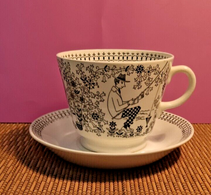 Read more about the article Arabia Finland  Emilia  Extra Large Cup and Saucer  Raija Uosikkinen.