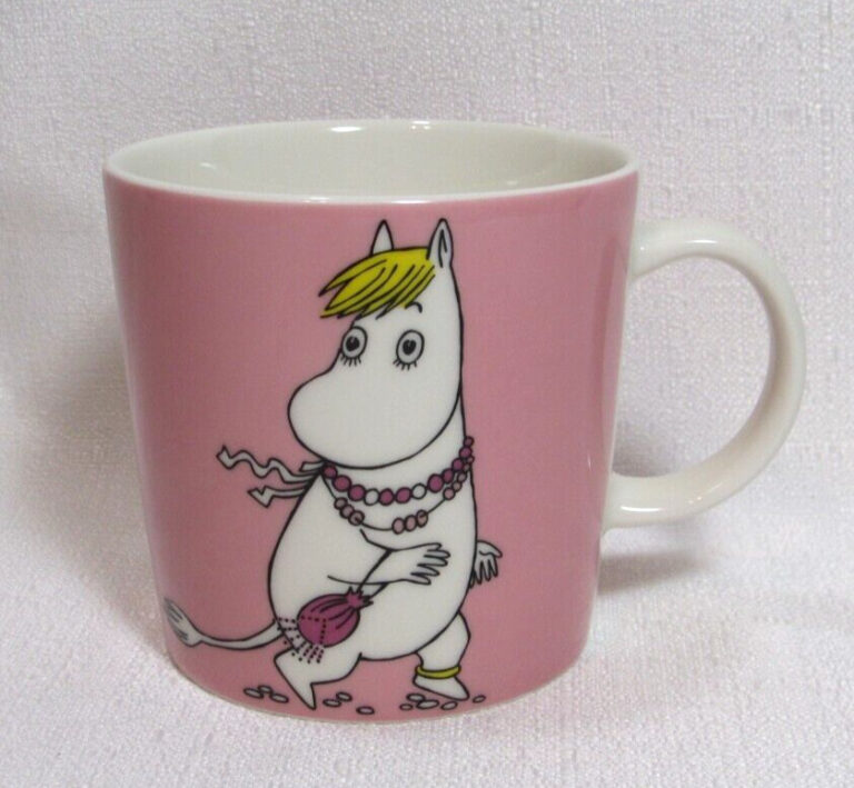 Read more about the article ARABIA of Finland MOOMIN VALLEY Tove Jansson 1 Pink Snorkmaiden Mug GC