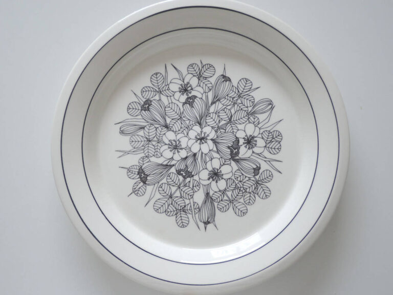 Read more about the article Crocus 26Cm Plate Large Dish Arabia Esteri Tomula Krokus