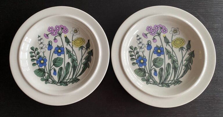 Read more about the article Set of 2 Vintage Arabia Finland Flora Dinner Plates