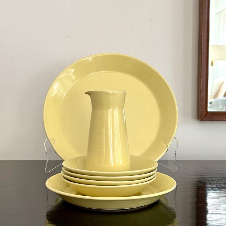 Read more about the article 7 Piece Arabia Dinnerware  Kai Frank  Honey Teema  Made By Arabia In Finland