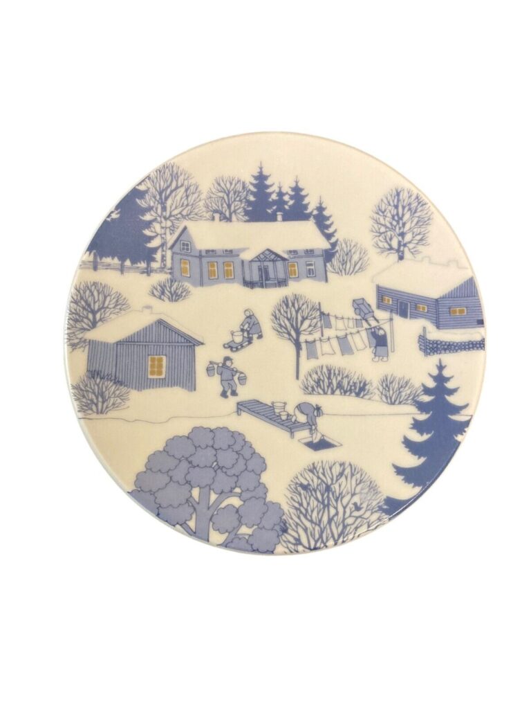 Read more about the article Vintage Arabia of Finland JOULULAUTANEN Christmas Plate Raija Uosikkinen