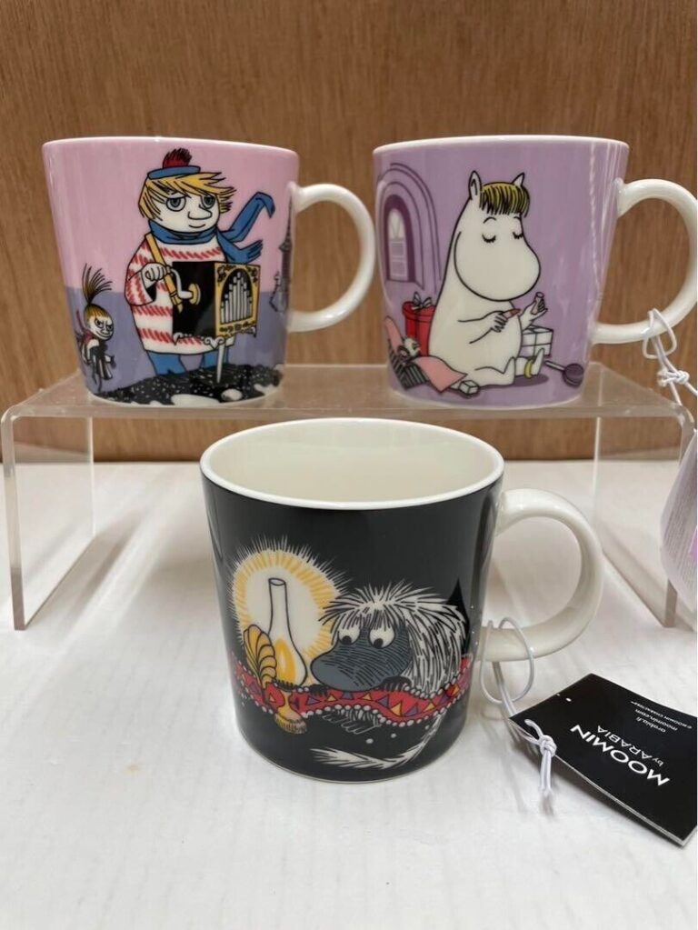 Read more about the article Arabia Moomin Mug Moomin Valley Park Set of 3 Lot Tooticky Snork’s daughter New