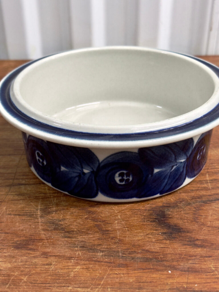 Read more about the article Vintage Arabia Of Finland Ulla Procope Anemone Blue 7″ Round  Bowl