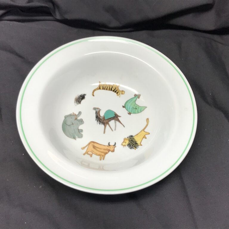 Read more about the article Vintage Children’s Arabia of Finland Parade of Animals Soup Bowl