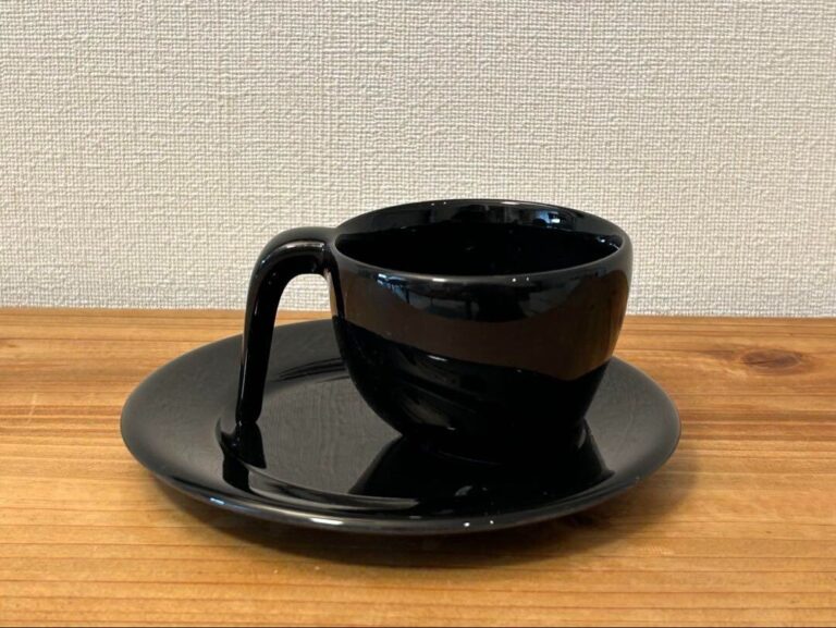 Read more about the article Arabia Ego Espresso Cup and Saucer Black Stefan Lindfors design NEW OOP