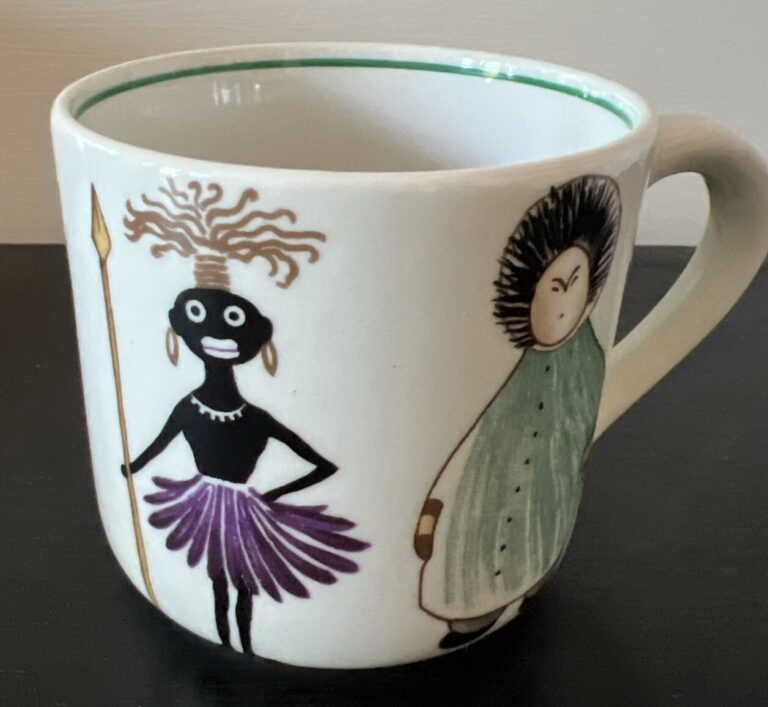 Read more about the article RARE Vintage Arabia Finland Native People Parade Child Cup Mug Anja Juurikkala