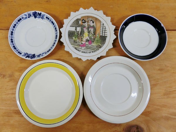 Read more about the article Arabia Faenza Set of 5 Assorted Inglazur Kiyomizu Ware Plates/Saucers – Vintage