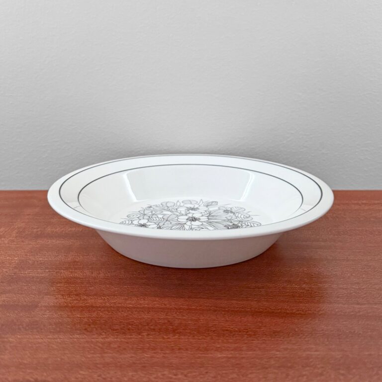 Read more about the article Rare Vintage Arabia Finland Krokus Black and White Soup Plate