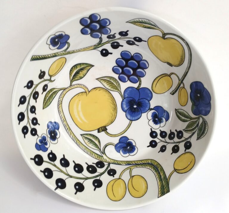 Read more about the article Arabia of Finland Paratiisi Kaipiainen Fruits – Bowl Cups Plates/Saucers -Select