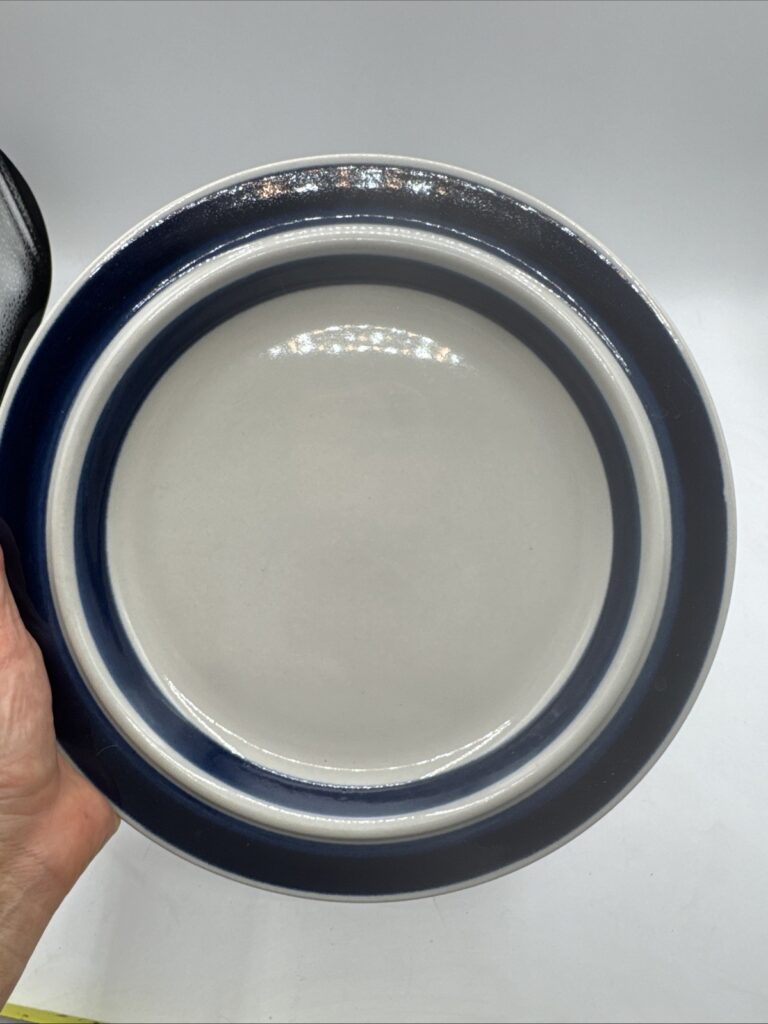 Read more about the article Arabia Finland Dinner Plates 10 1/8” Blue Vintage Denmark