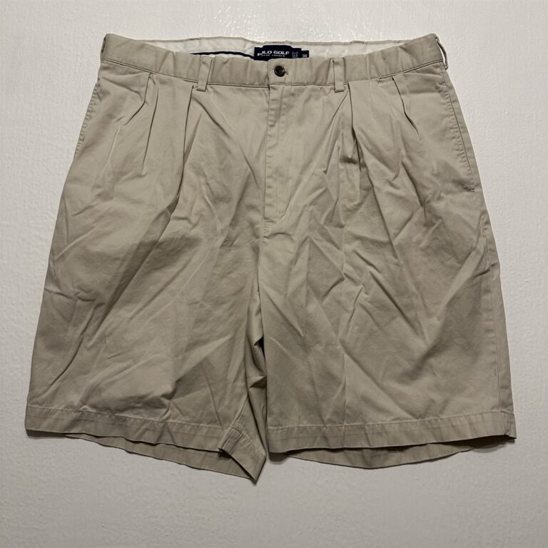 Read more about the article VTG Polo Golf 38 x 9″ Stone Pleated 100% Cotton Twill Classic Golf Short